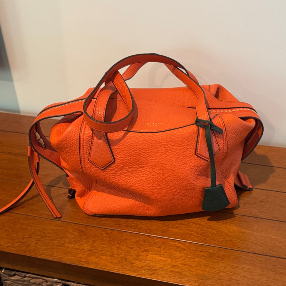 Tory Burch Orange Satchel Bag